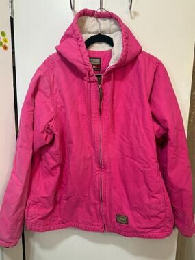 Schmidt Workwear hot pink heavy duty hooded work jacket - 2XL